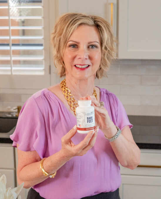 Lisa King with bottle