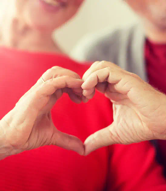 hands making heart