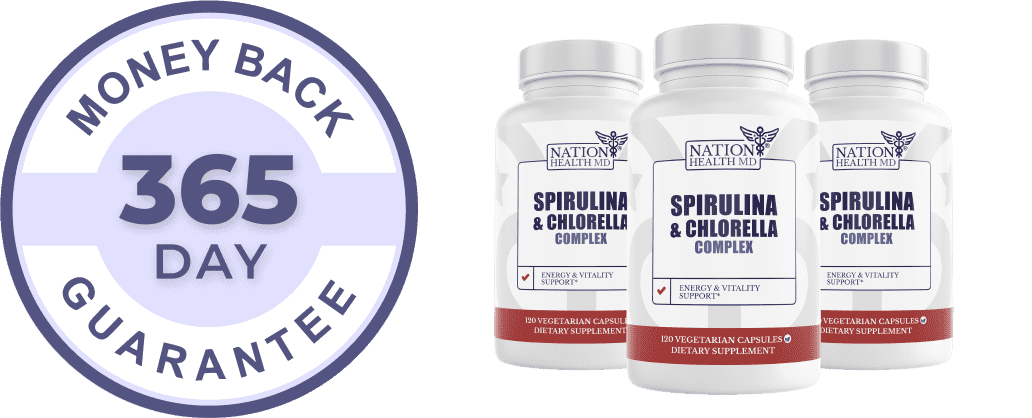 Spirulina & Chlorella Complex bottles
