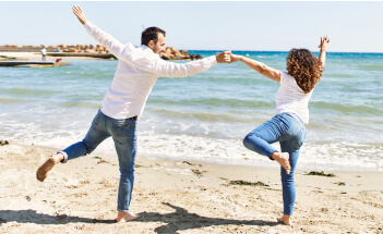 Happy middle aged couple