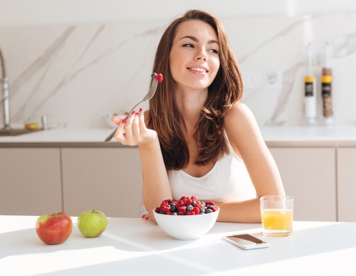 woman eating